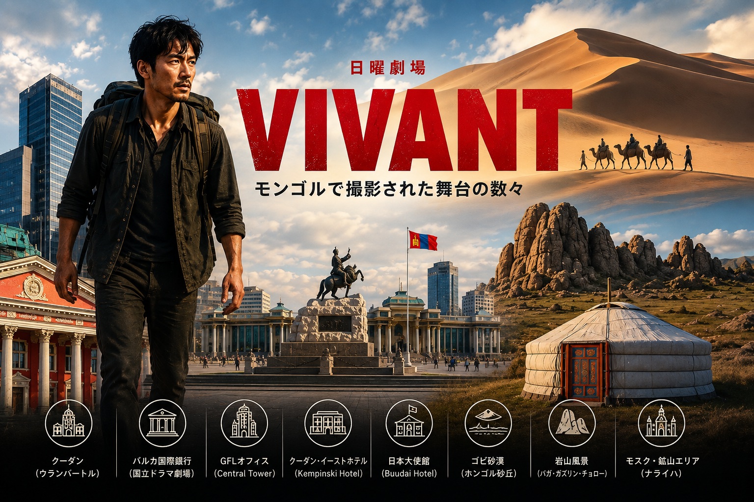 VIVANTのバルカ共和国はどこ？実際のロケ地はモンゴル