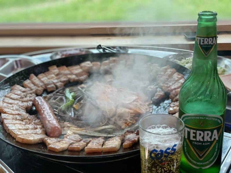 屋外サムギョプサルBBQ